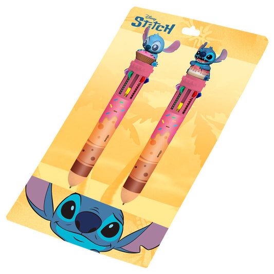 Imagen de Blister 2 Boligrafos 10 Colores Stitch Disney parte de nuestra colección en Espadas y más, sitio oficial.