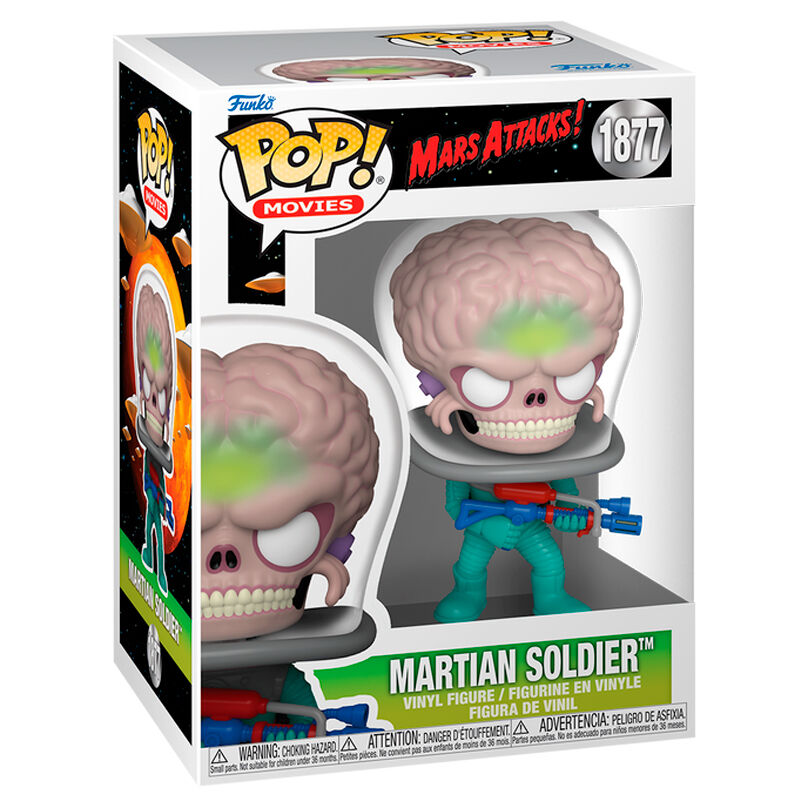 Imagen de Figura Pop Mars Attacks Martian Soldier parte de nuestra colección en Espadas y más, sitio oficial.