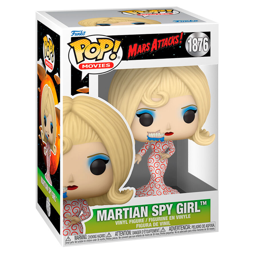 Imagen de Figura Pop Mars Attacks Martian Spy Girl parte de nuestra colección en Espadas y más, sitio oficial.