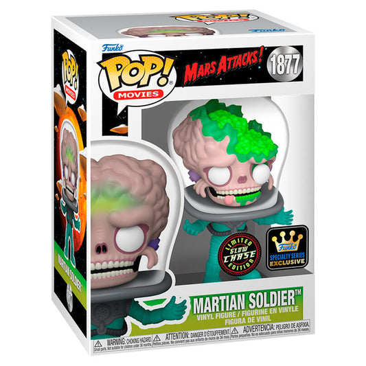 Imagen 1 - Figura Pop Mars Attacks Martian Soldier Exclusive Chase