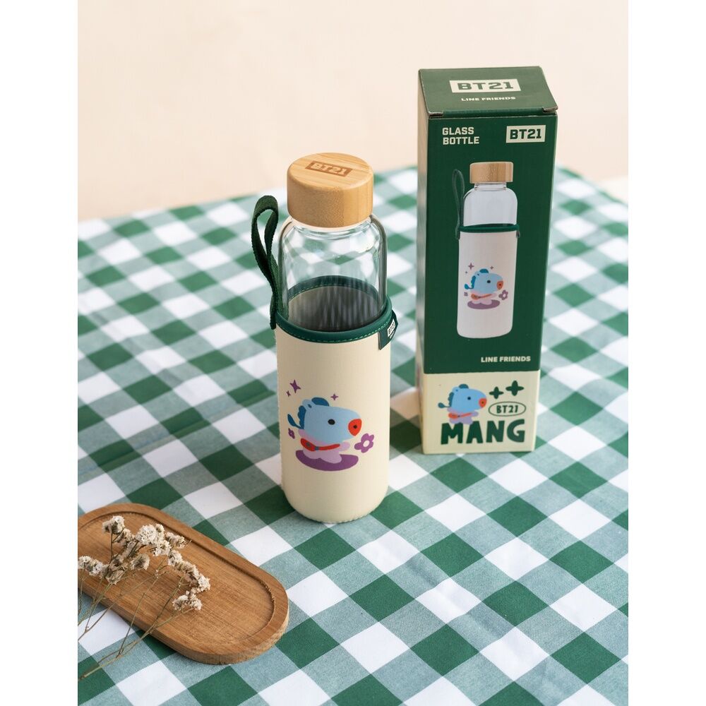 Imagen de Botella Cristal Mang Bt21 parte de nuestra colección en Espadas y más, sitio oficial.