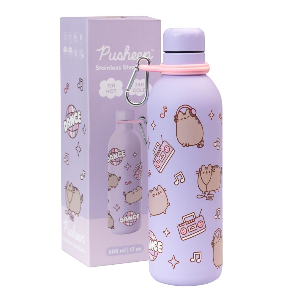 Imagen de Botella Acero Inoxidable Moments Pusheen 500Ml parte de nuestra colección en Espadas y más, sitio oficial.
