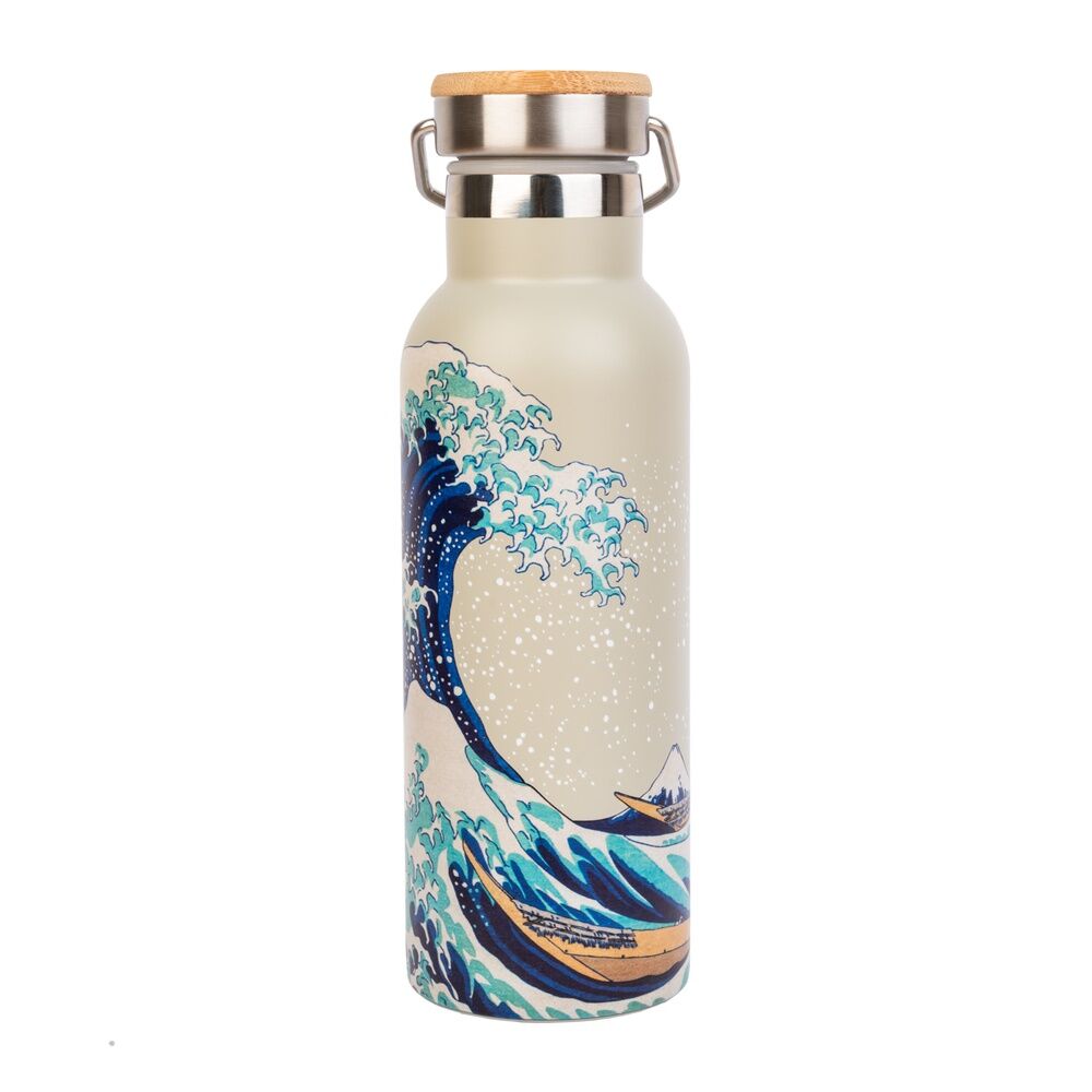 Imagen de Botella Acero Inoxidable La Gran Ola De Kanagawa Hokusai 500Ml parte de nuestra colección en Espadas y más, sitio oficial.