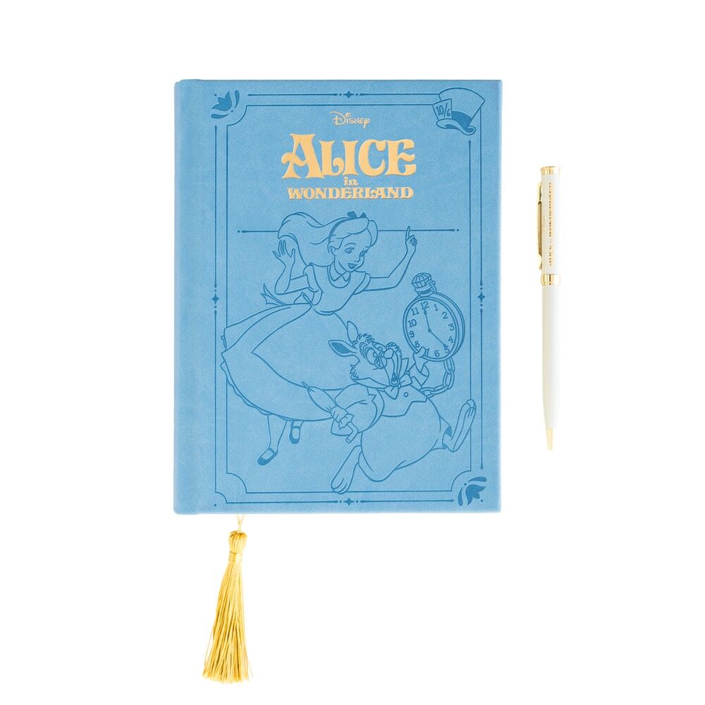 Imagen de Set Cuaderno A5 + Boligrafo Alicia En El Pais De Las Maravillas Disney parte de nuestra colección en Espadas y más, sitio oficial.