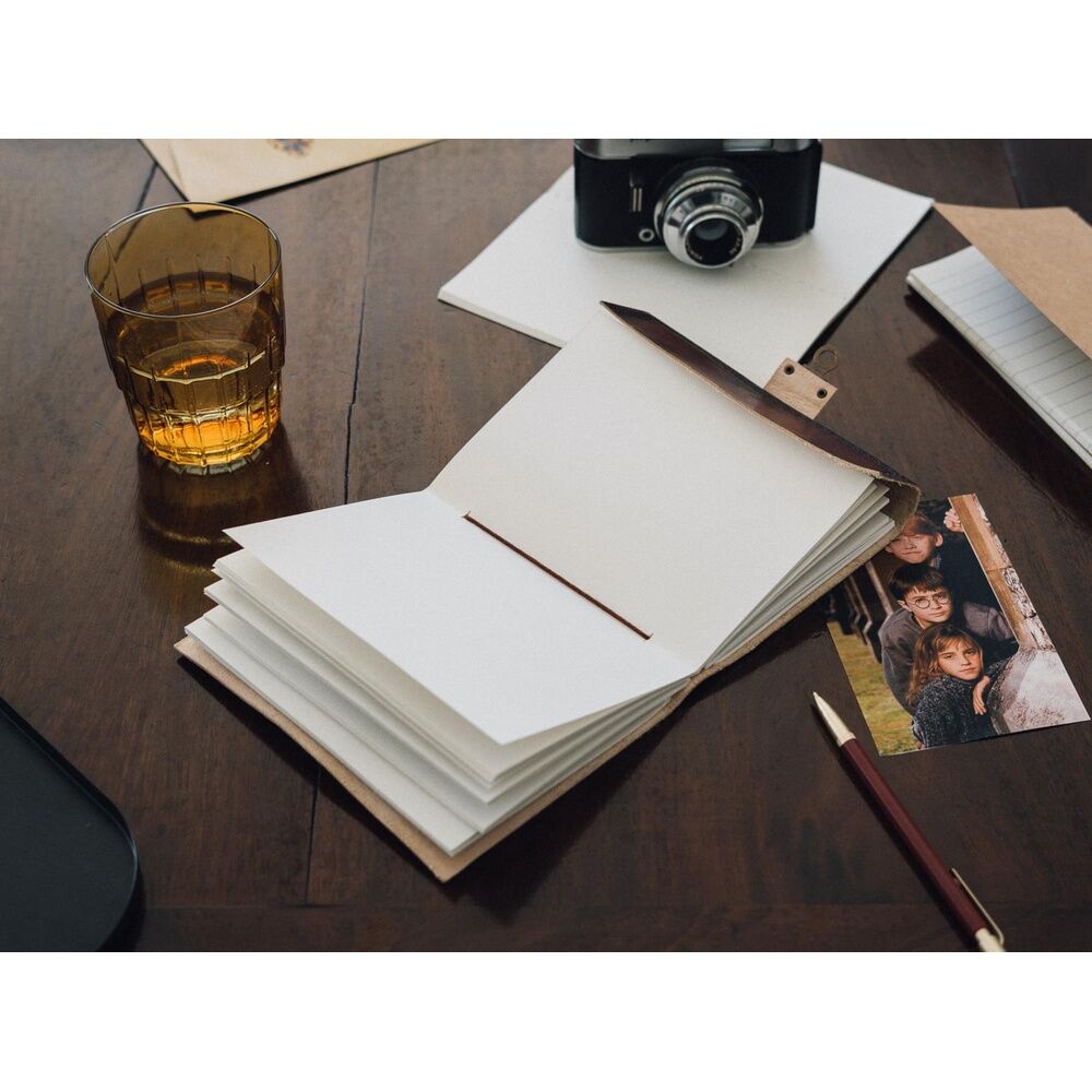 Imagen 3 - Cuaderno Cuero Snitch Dorada Harry Potter