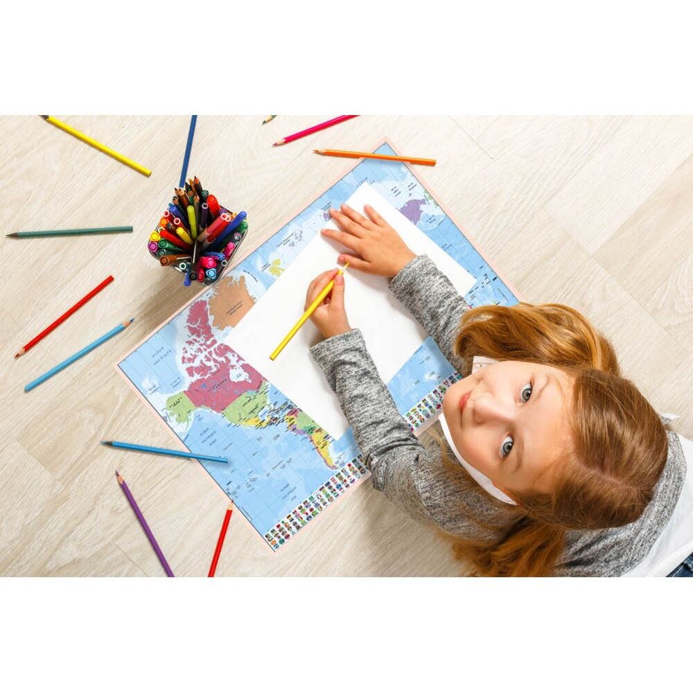 Imagen de Vade Tapete Escritorio Mapa Mundo Español parte de nuestra colección en Espadas y más, sitio oficial.