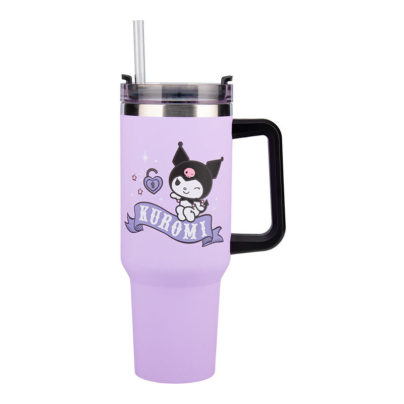 Imagen 3 - Vaso Viaje Kuromi Hello Kitty 1200Ml