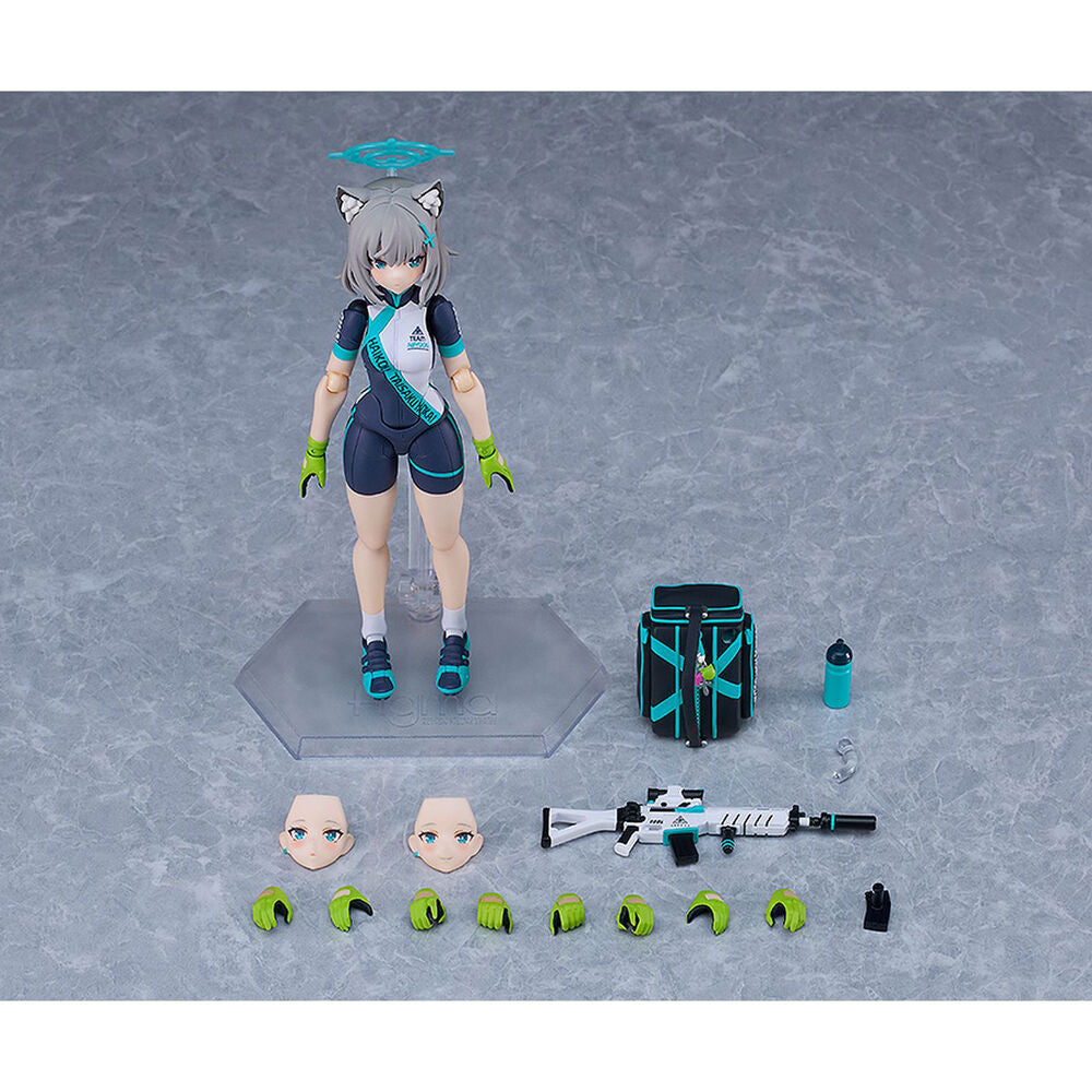 Imagen 2 de Figura Shiroko Sunaookami Cycling Blue Archive Figma 14,5Cm