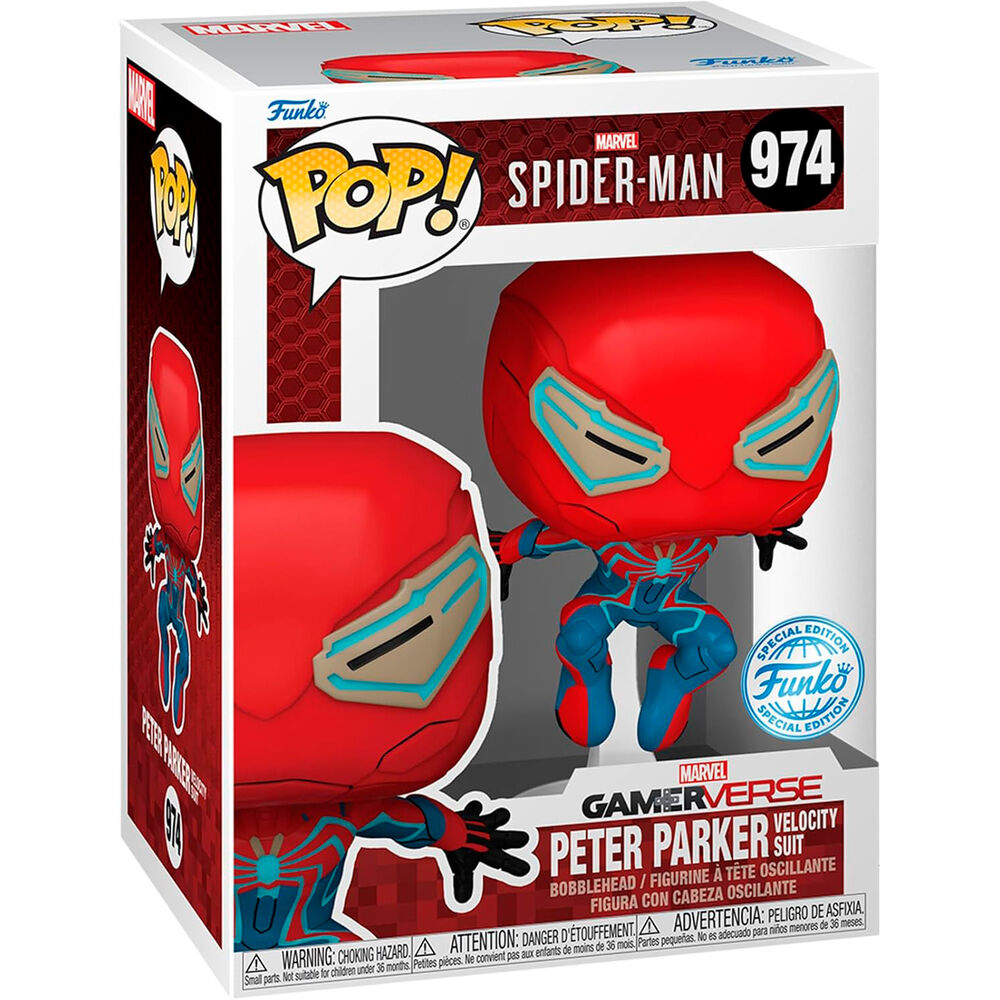 Imagen de Figura Pop Marvel Spider-Man Peter Parker Exclusive parte de nuestra colección en Espadas y más, sitio oficial.