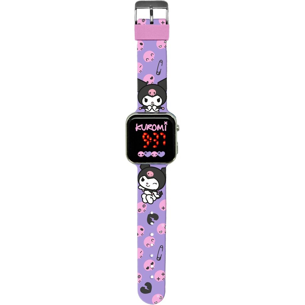 Imagen de Reloj Led Kuromi Hello Kitty parte de nuestra colección en Espadas y más, sitio oficial.