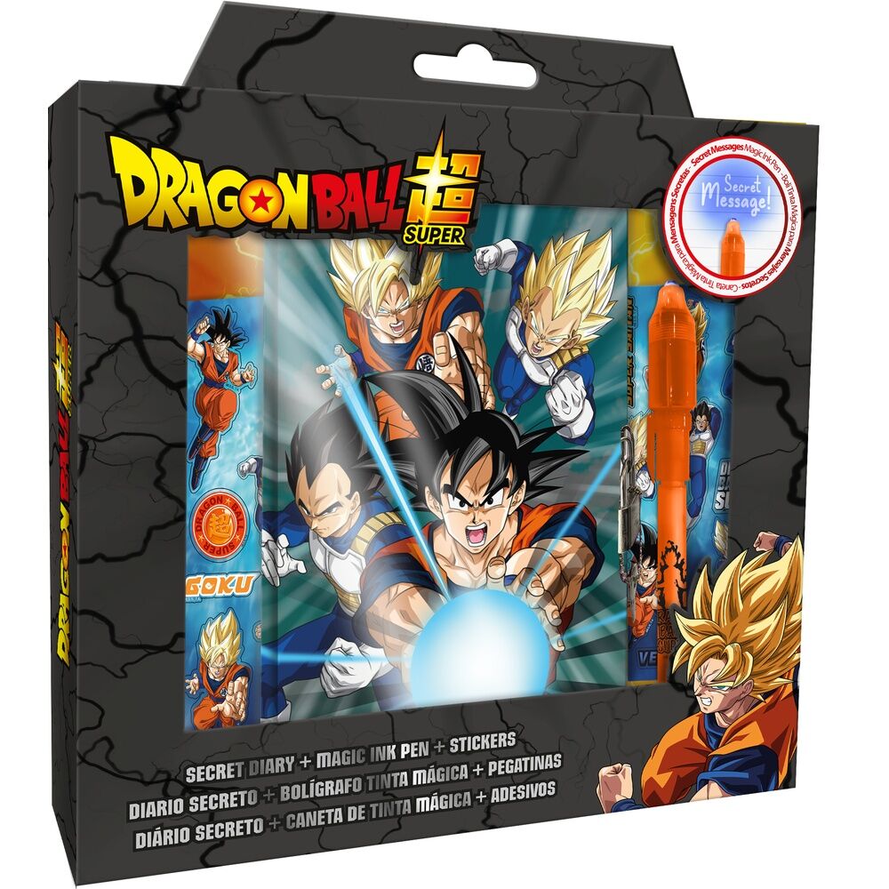 Imagen de Diario + Boligrafo Magico Dragon Ball Super parte de nuestra colección en Espadas y más, sitio oficial.