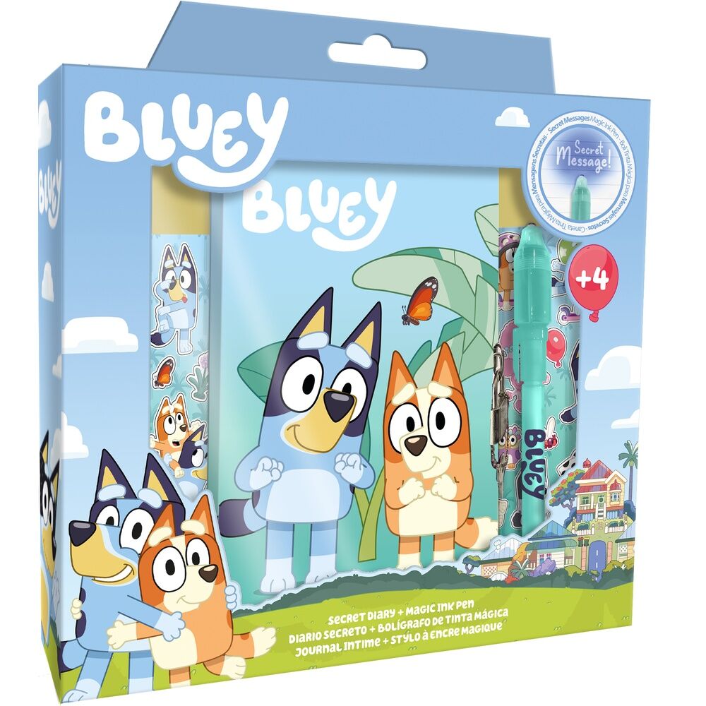Imagen 1 de Diario + Boligrafo Magico Bluey