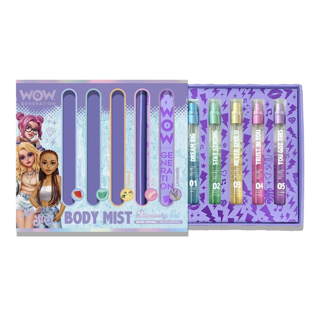 Imagen 1 de Set 5 Bruma Corporal Perfumada Wow Generation