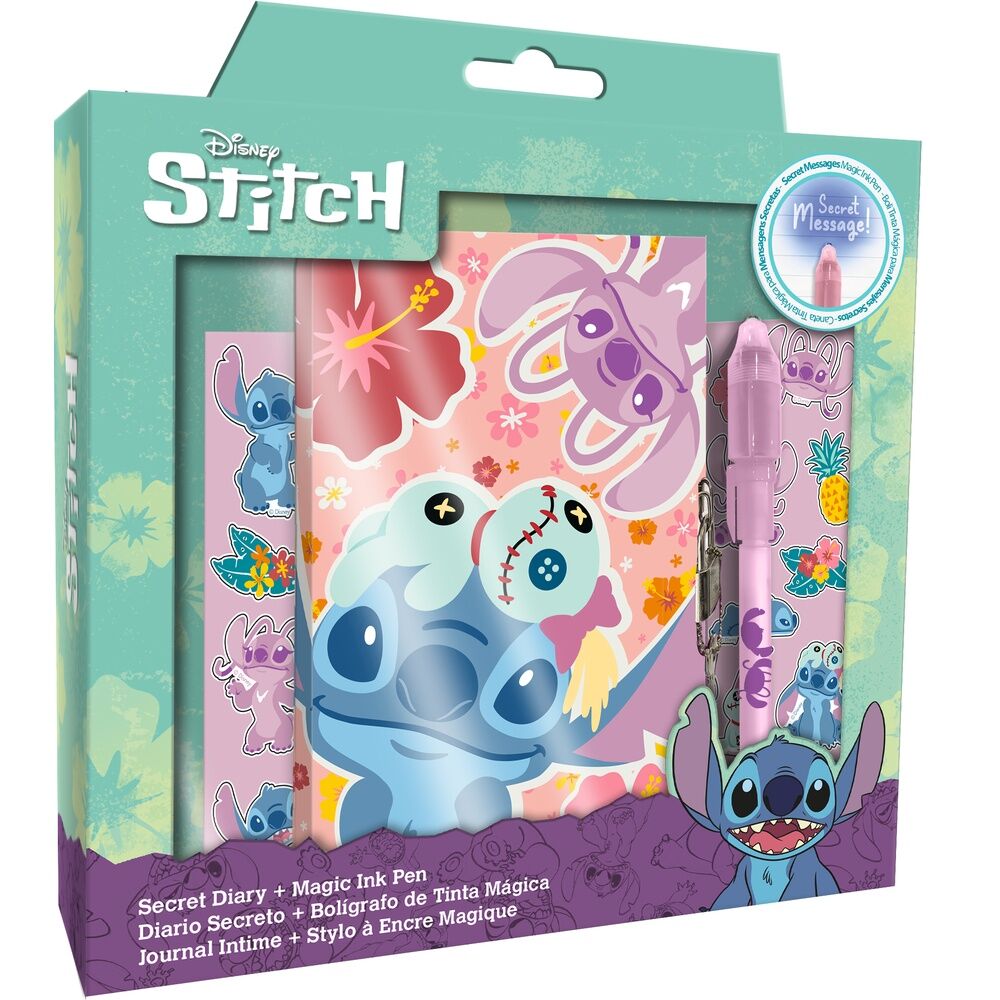 Imagen 1 de Diario + Boligrafo Magico Stitch Disney