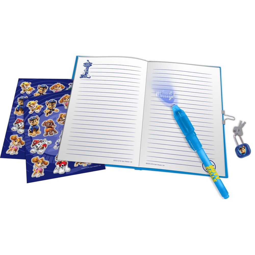 Imagen 2 de Diario + Boligrafo Magico Patrulla Canina Paw Patrol