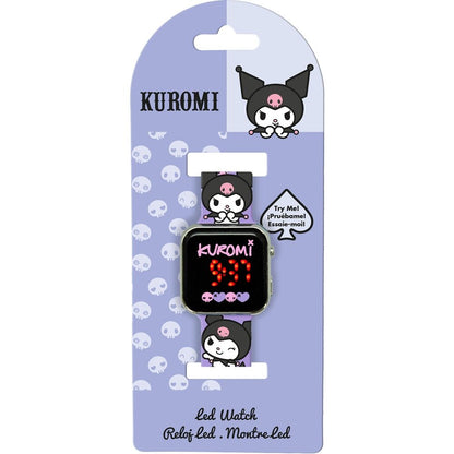 Imagen de Reloj Led Kuromi Hello Kitty parte de nuestra colección en Espadas y más, sitio oficial.