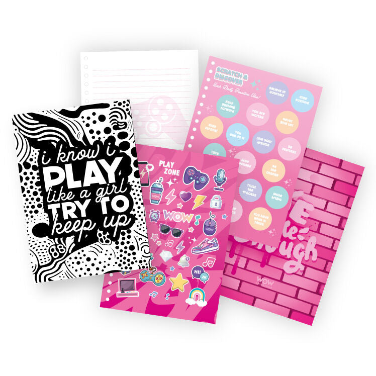 Imagen 2 de Cuaderno A5 Gamer Valentina Wow Generation