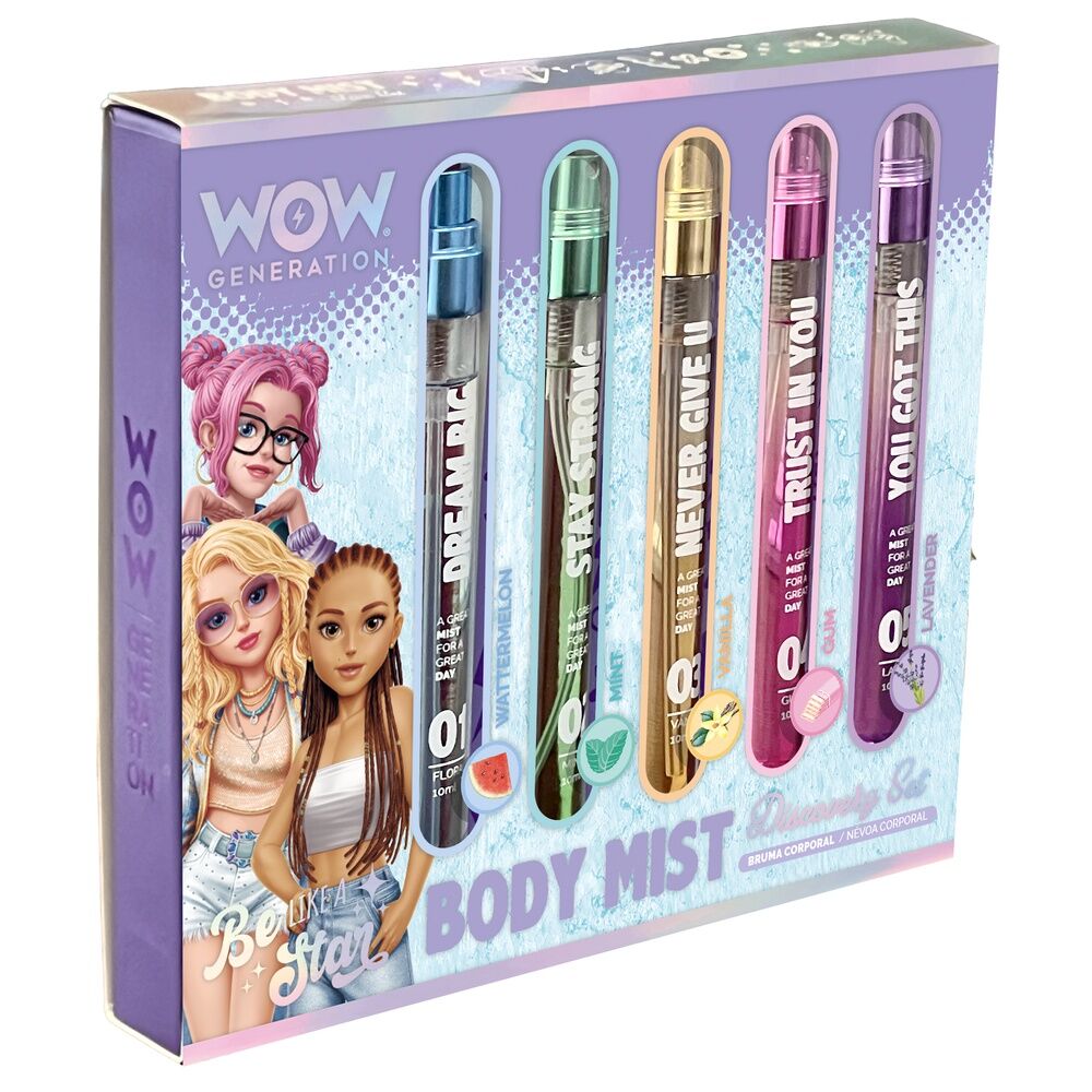 Imagen 2 de Set 5 Bruma Corporal Perfumada Wow Generation