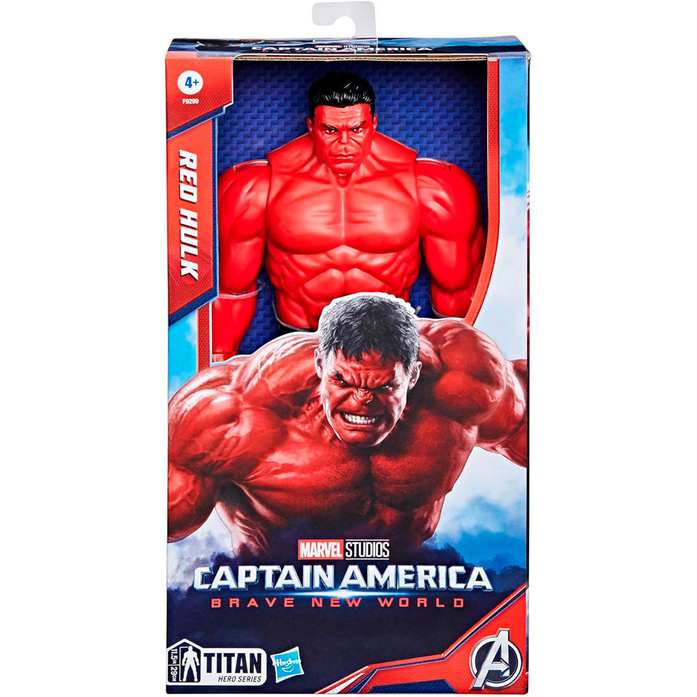 Imagen 2 de Figura Red Hulk Titan Hero Brave New World Capitan America  Vengadores Avengers Marvel 30Cm