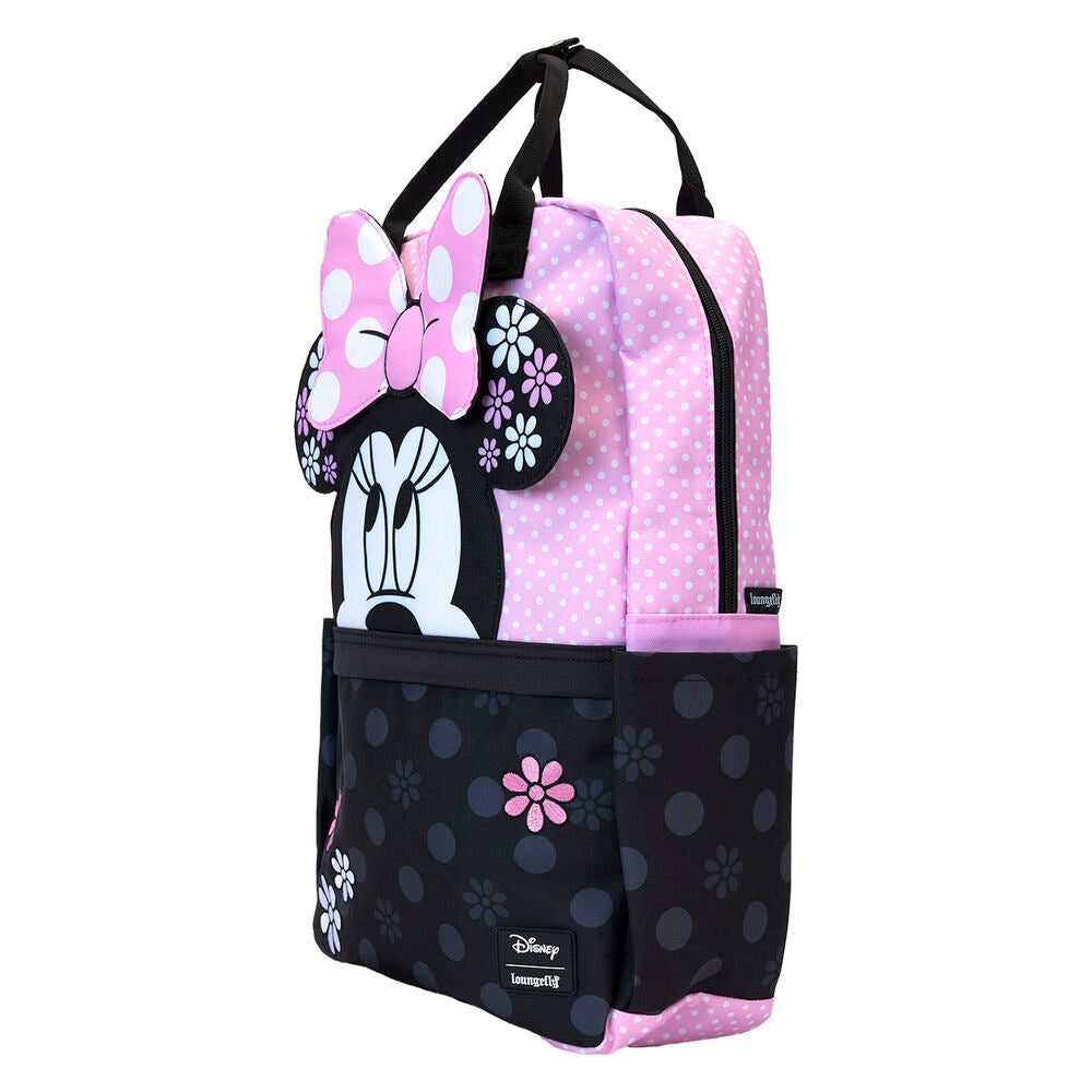 Imagen 4 de Mochila Nylon Floral Rock The Dots Minnie Disney Loungefly