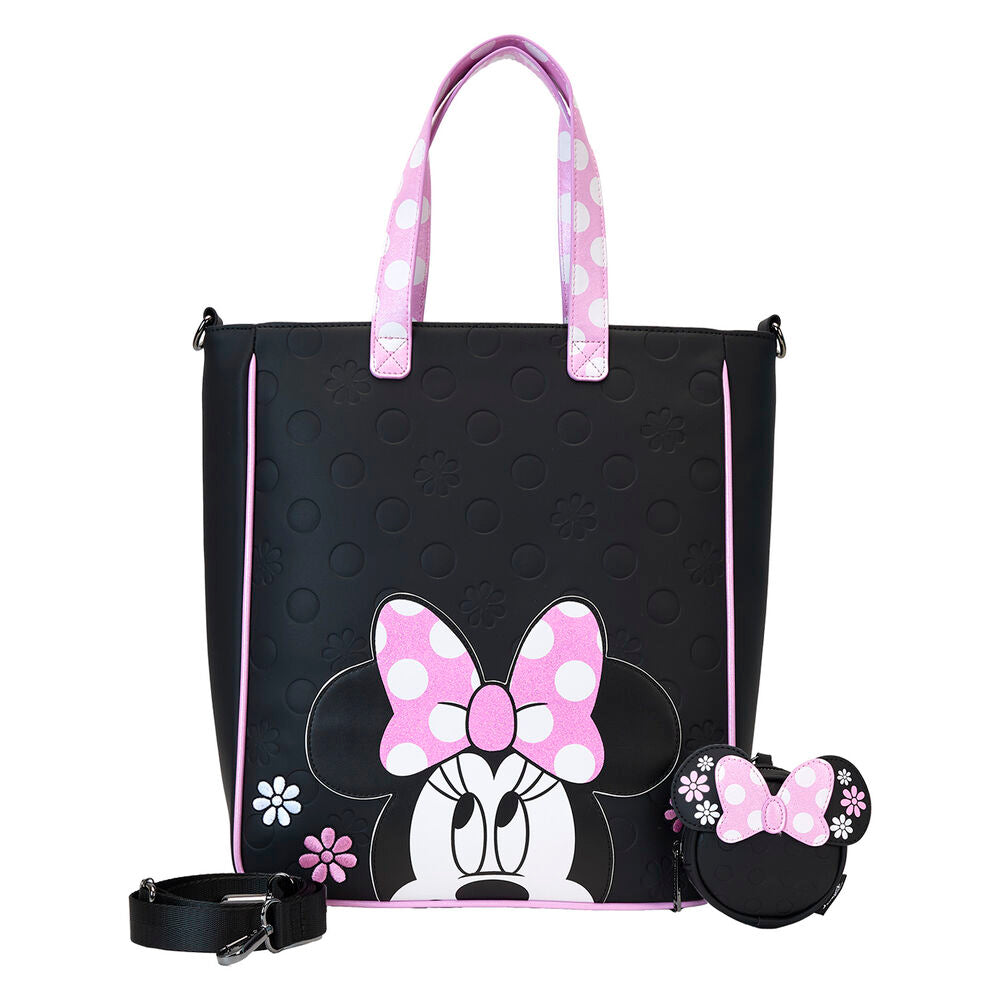 Imagen 1 de Bolso + Monedero Floral Rock The Dots Minnie Disney Loungefly
