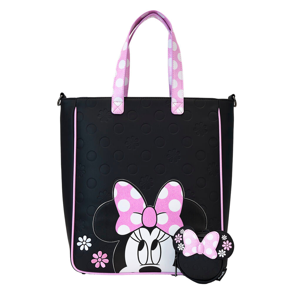 Imagen 9 de Bolso + Monedero Floral Rock The Dots Minnie Disney Loungefly