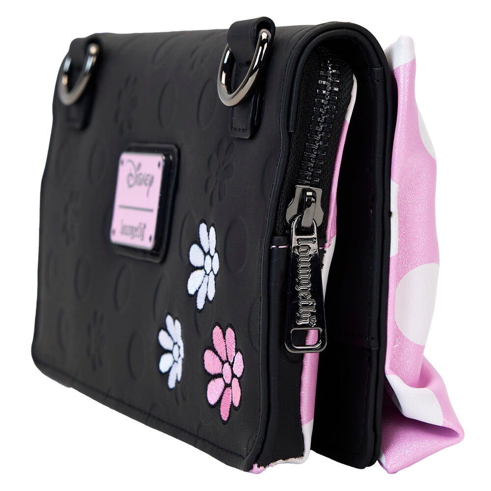 Imagen de Bolso Bandolera Floral Rock The Dots Minnie Disney Loungefly parte de nuestra colección en Espadas y más, sitio oficial.