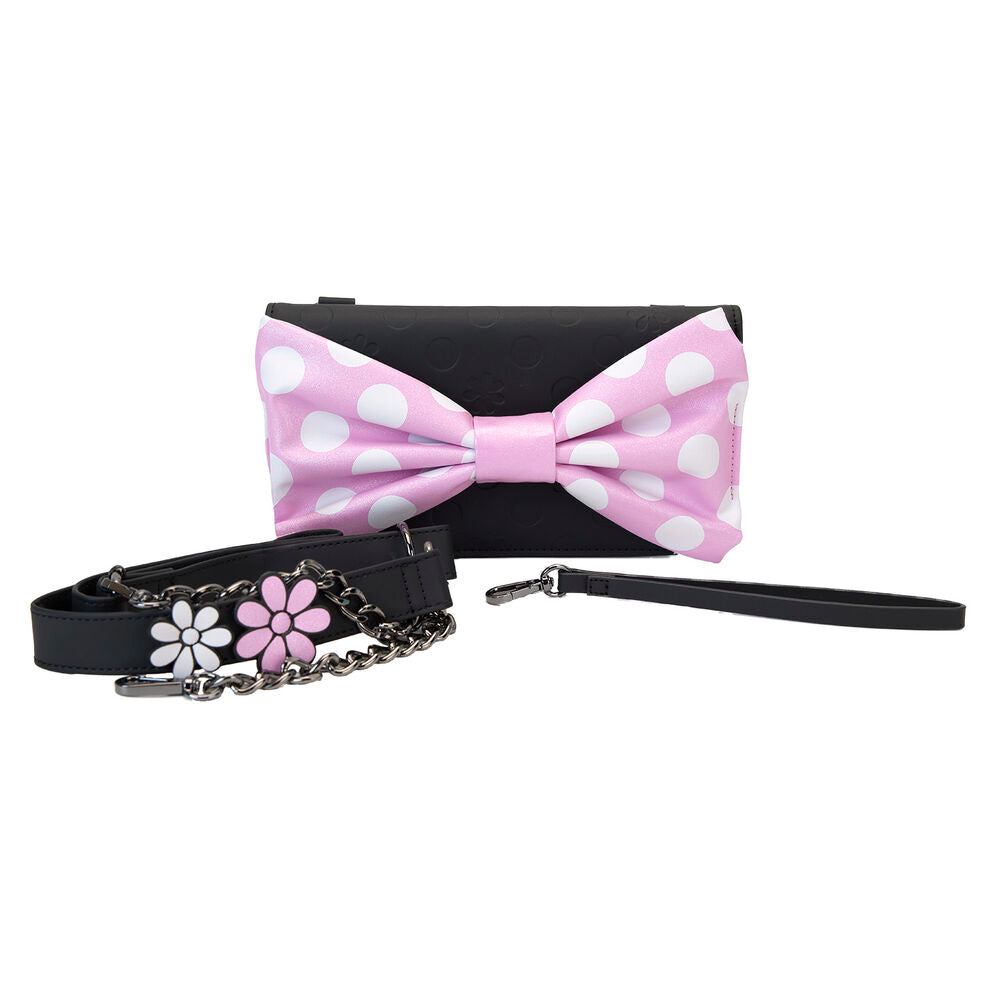 Imagen de Bolso Bandolera Floral Rock The Dots Minnie Disney Loungefly parte de nuestra colección en Espadas y más, sitio oficial.