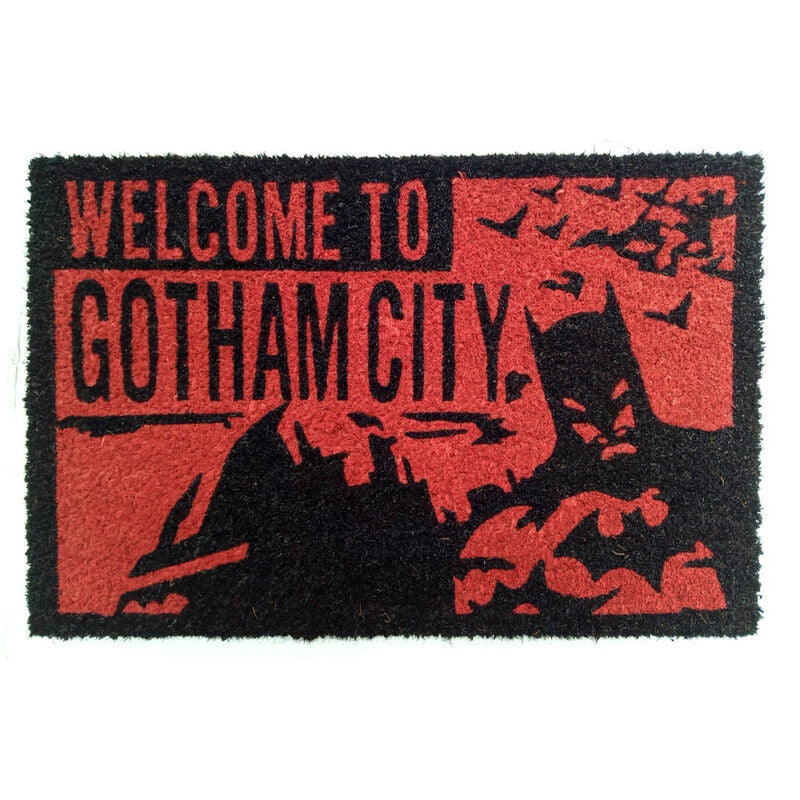 Imagen de Felpudo Welcome To Gotham Batman Dc Comics parte de nuestra colección en Espadas y más, sitio oficial.