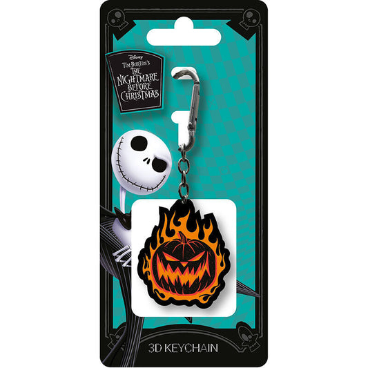 Imagen 1 de Llavero 3D Calabaza En Llamas Pesadilla Antes De Navidad Disney 6Cm
