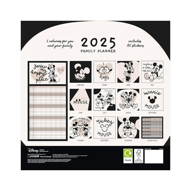 Imagen 3 de Calendario Planificador Familiar Mickey And Friends Disney