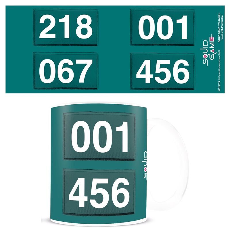 Imagen 1 de Taza Numeros El Juego Del Calamar 315Ml