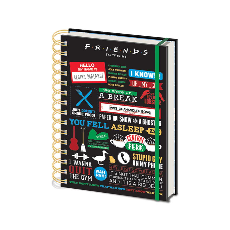 Imagen de Cuaderno A5 Grandes Momentos Friends parte de nuestra colección en Espadas y más, sitio oficial.
