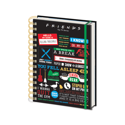 Imagen de Cuaderno A5 Grandes Momentos Friends parte de nuestra colección en Espadas y más, sitio oficial.