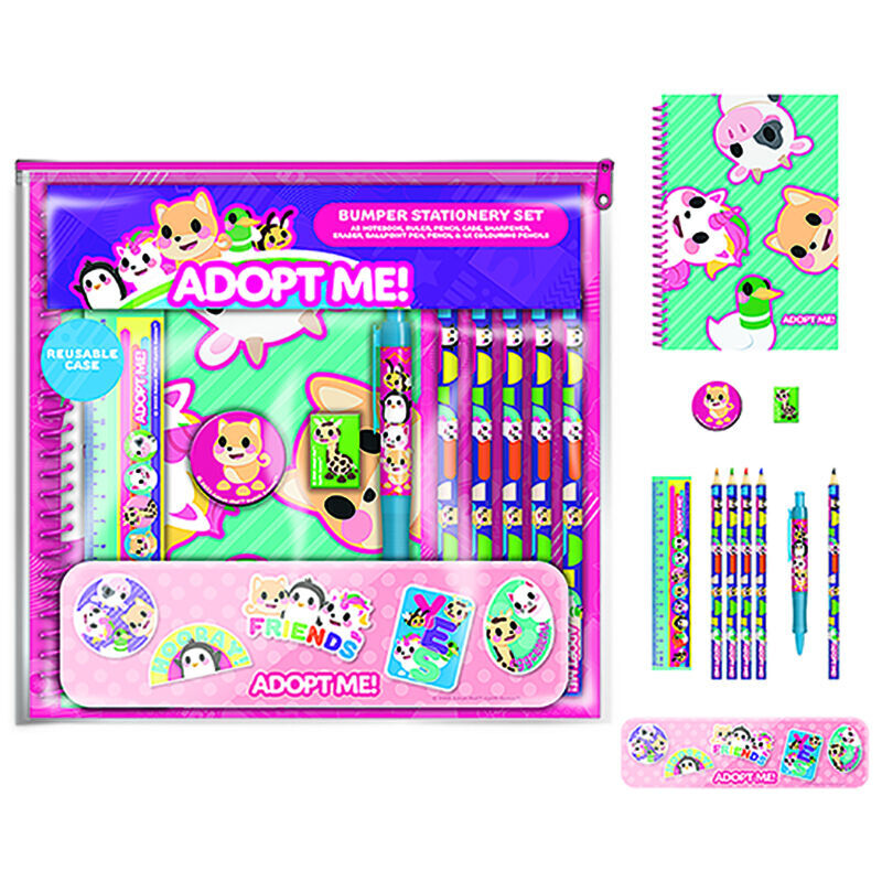 Imagen de Set Papeleria Adopt Me! parte de nuestra colección en Espadas y más, sitio oficial.