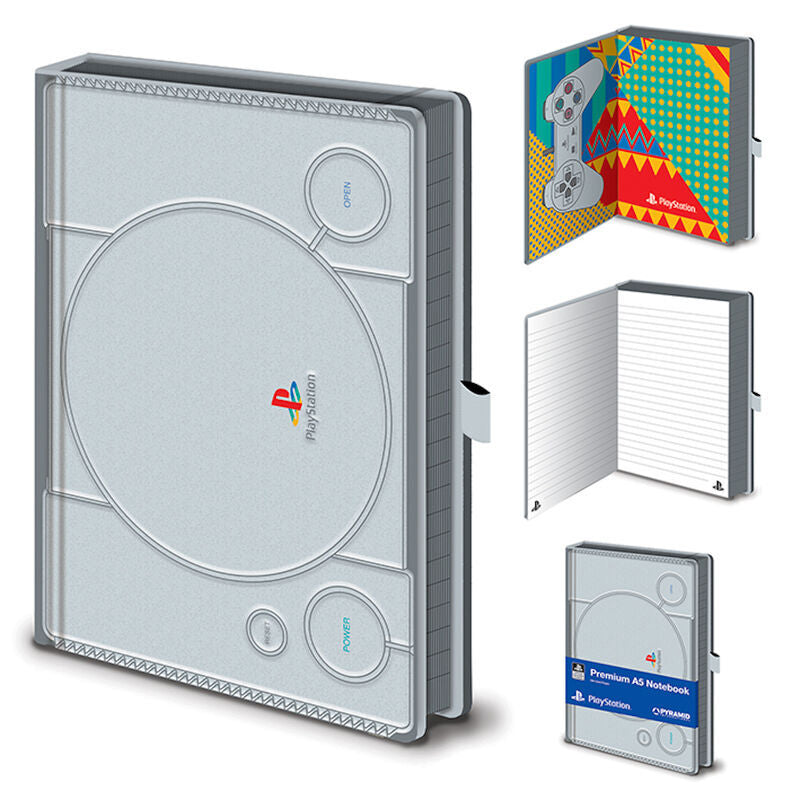 Imagen de Cuaderno A5 Premium Ps1 Playstation parte de nuestra colección en Espadas y más, sitio oficial.
