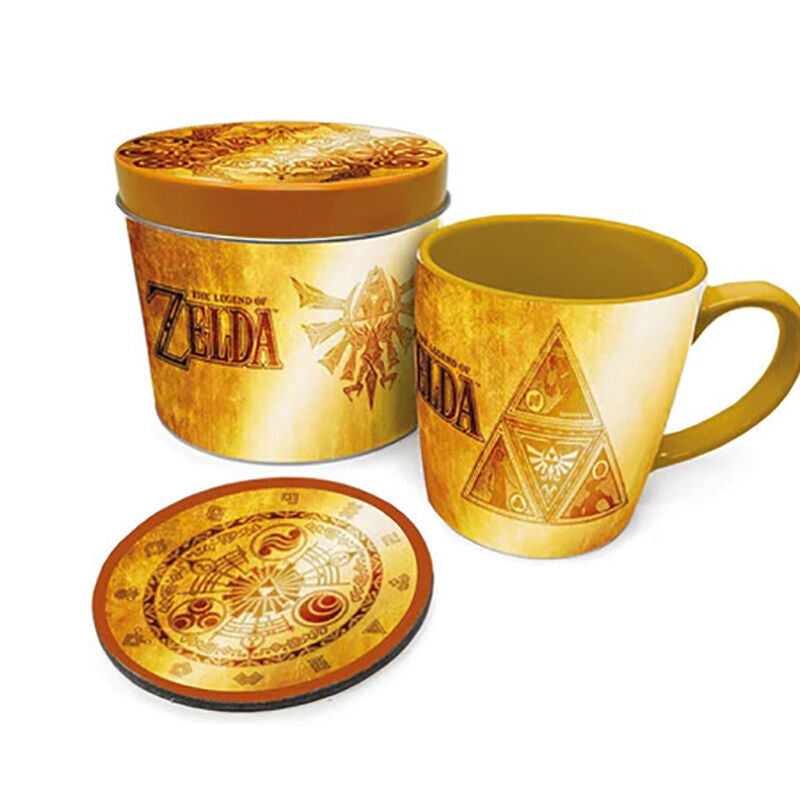 Imagen 1 de Set Taza Y Posavasos Golden Triforce The Legend Of Zelda