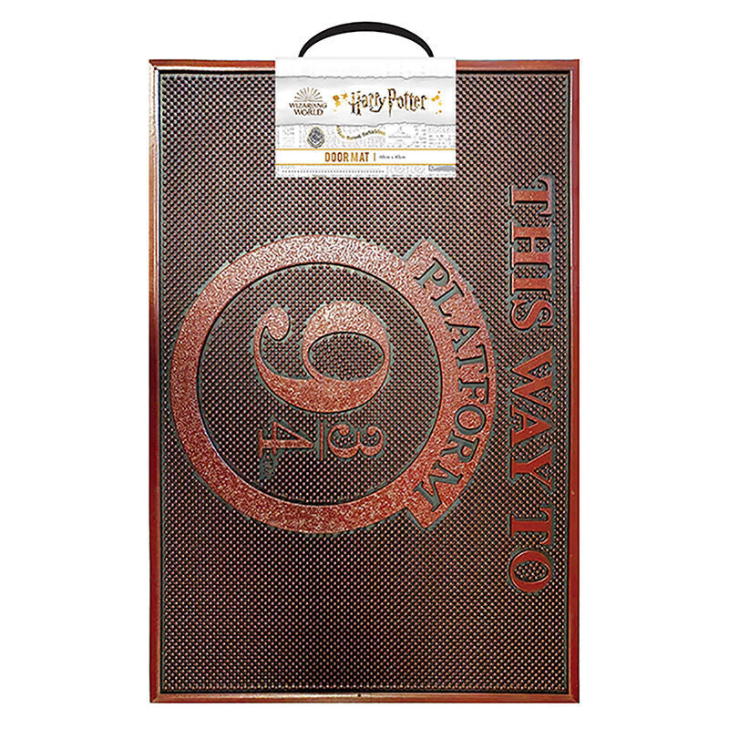 Imagen de Felpudo Plataforma 9 3/4 Harry Potter parte de nuestra colección en Espadas y más, sitio oficial.