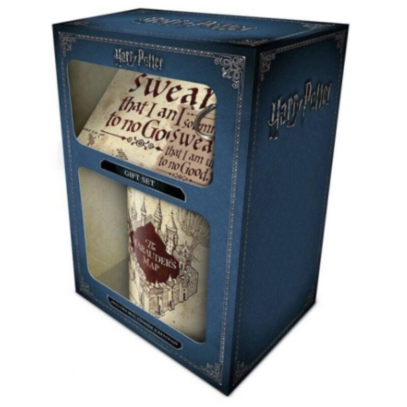 Imagen de Set Taza + Posavaso Y Llavero Mapa Merodeador Harry Potter parte de nuestra colección en Espadas y más, sitio oficial.