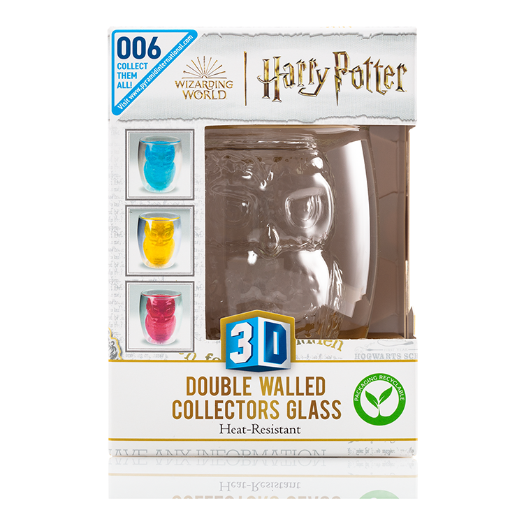 Imagen 5 de Vaso 3D Doble Pared Hedwig Harry Potter
