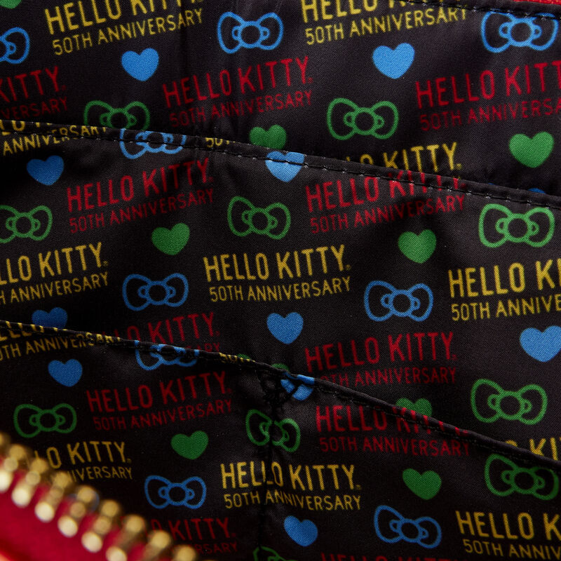 Imagen de Bolso + Monedero 50Th Anniversary Hello Kitty Loungefly parte de nuestra colección en Espadas y más, sitio oficial.
