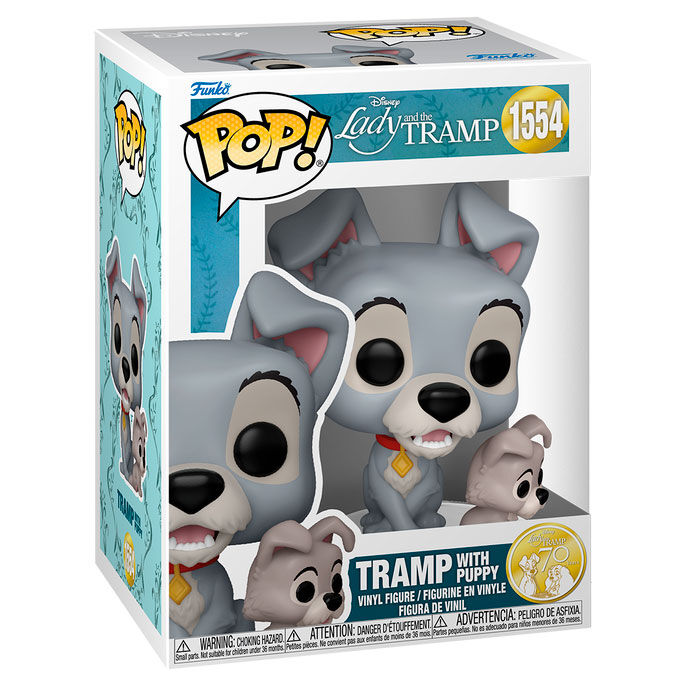 Imagen 1 de Figura Pop Disney La Dama Y El Vagabundo Tramp With Puppy