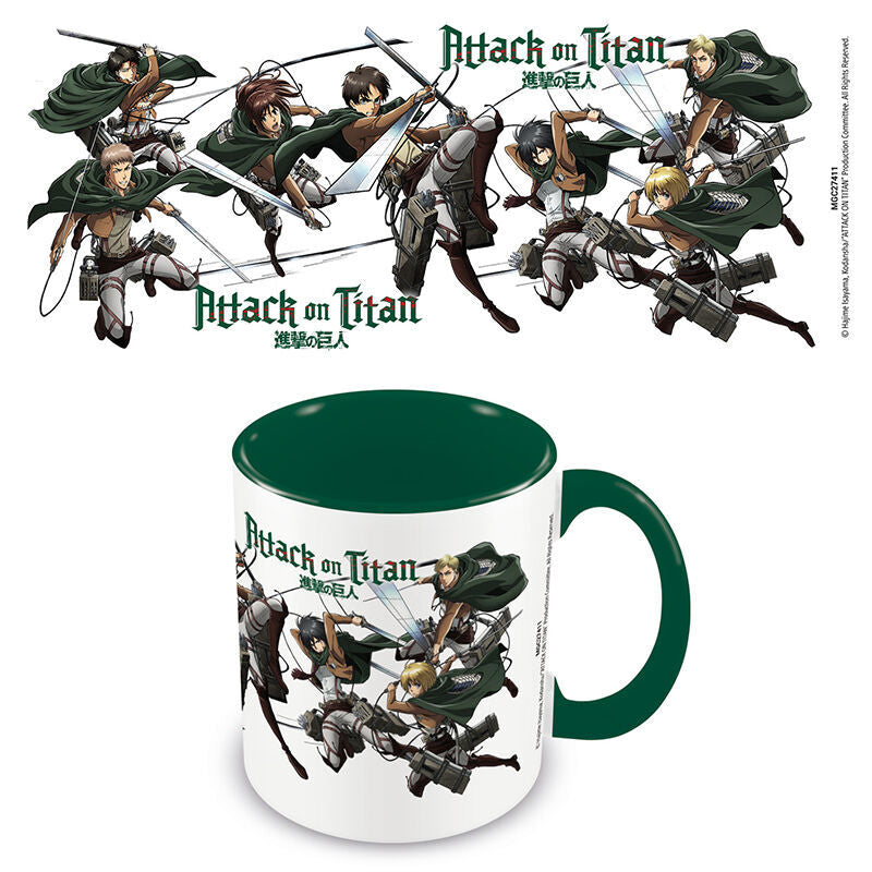 Imagen 1 - Taza Personajes Attack On Titan 315Ml