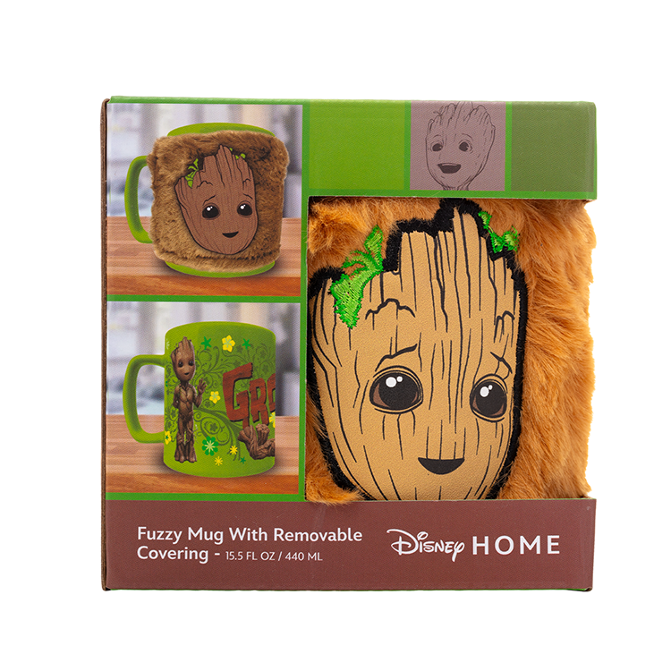 Imagen de Taza Funda De Peluche Groot Guardianes De La Galaxia Marvel 440Ml parte de nuestra colección en Espadas y más, sitio oficial.