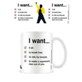 Imagen de Taza I Want Checklist Queen 315Ml parte de nuestra colección en Espadas y más, sitio oficial.