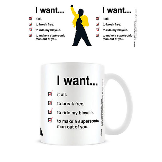 Imagen de Taza I Want Checklist Queen 315Ml parte de nuestra colección en Espadas y más, sitio oficial.