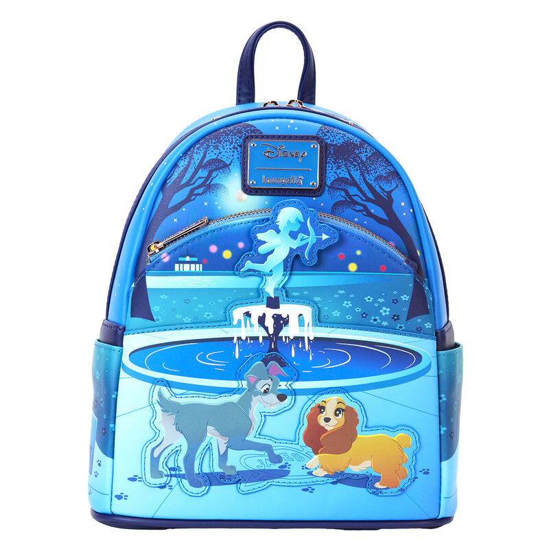 Imagen de Mochila 70Th Anniversary La Dama Y El Vagabundo Disney Loungefly 26Cm parte de nuestra colección en Espadas y más, sitio oficial.