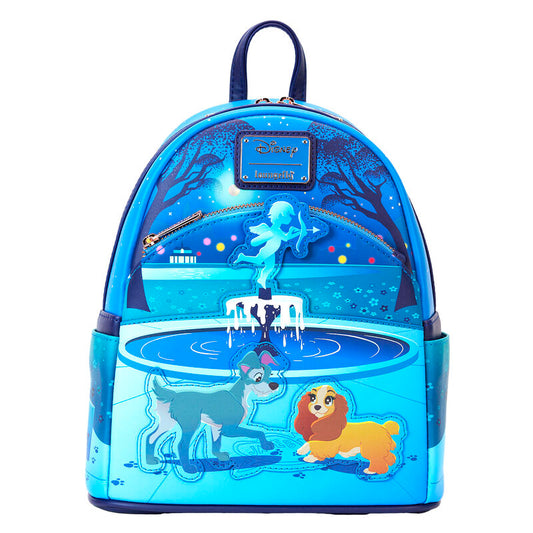 Imagen de Mochila 70Th Anniversary La Dama Y El Vagabundo Disney Loungefly 26Cm parte de nuestra colección en Espadas y más, sitio oficial.
