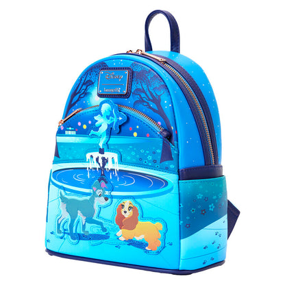 Imagen de Mochila 70Th Anniversary La Dama Y El Vagabundo Disney Loungefly 26Cm parte de nuestra colección en Espadas y más, sitio oficial.