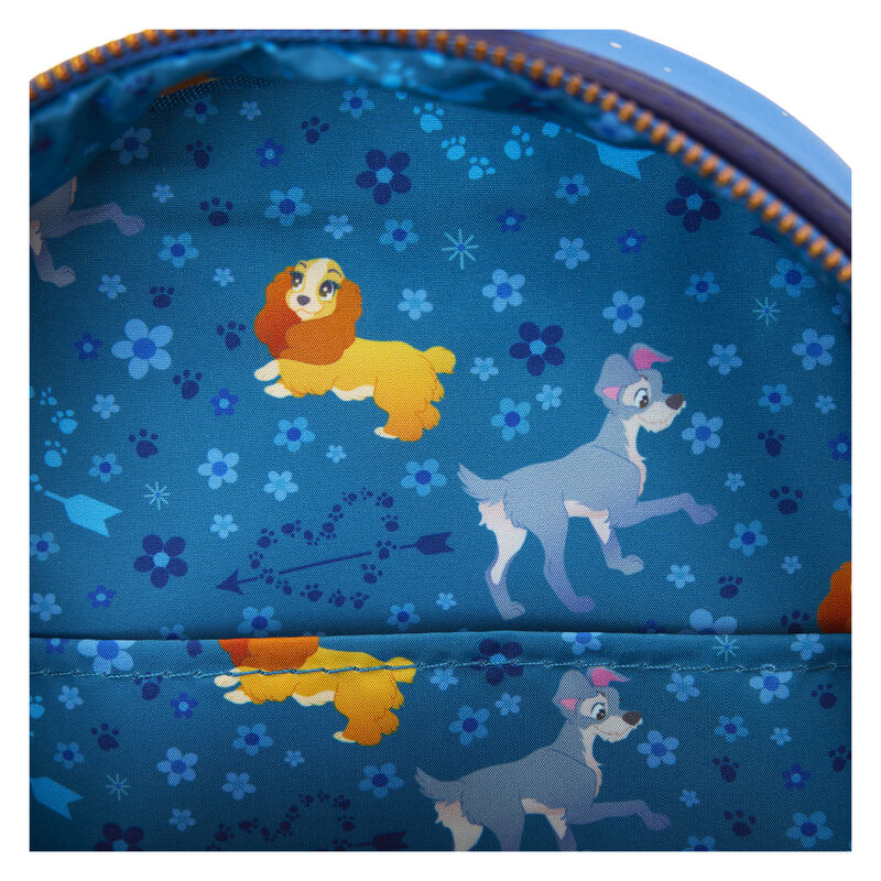 Imagen de Mochila 70Th Anniversary La Dama Y El Vagabundo Disney Loungefly 26Cm parte de nuestra colección en Espadas y más, sitio oficial.